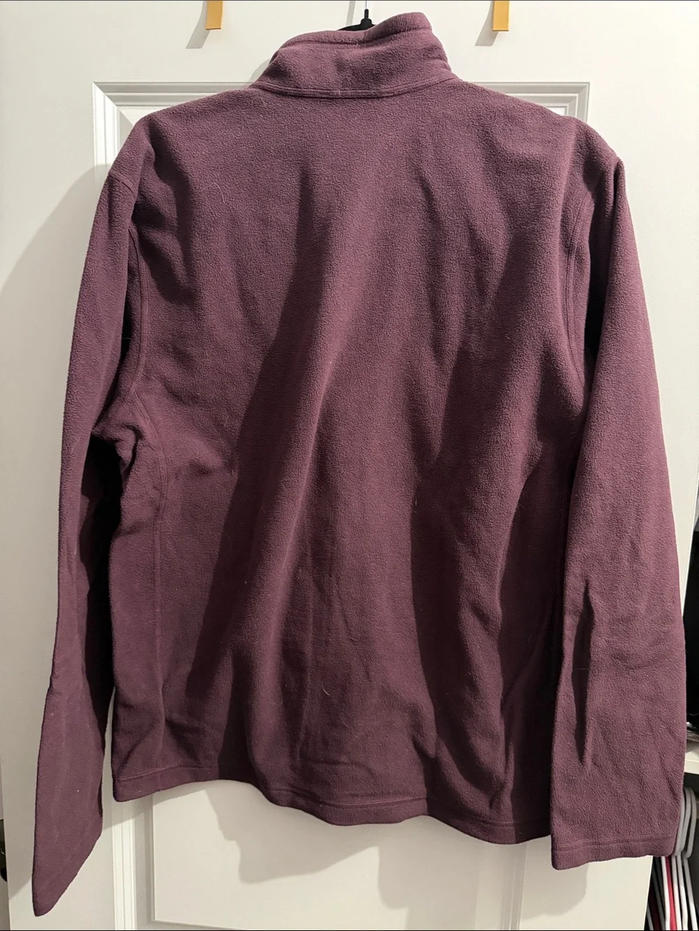 The North Face Men’s Purple Half-Zip Fleece Pullover